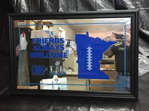 lot 73 image: Bud Light Superbowl 52 mirror - new