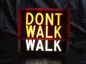 lot 80 image: Walk  Dont Walk street sign, NIB New in Box