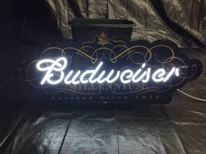 lot 128 image: Budweiser Millenium neon
