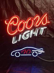 lot 130 image: Coors Light Racing #40 neon
