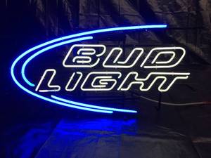 lot 135 image: Bud Light swoosh neon
