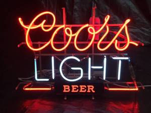 lot 138 image: Coors Light neon
