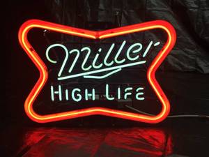 lot 139 image: Miller High Life neon