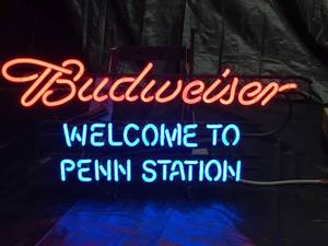 lot 142 image: Bud Welcome to Penn Station neon