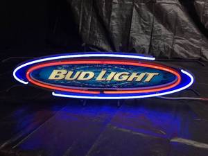 lot 145 image: Bud Light surf board neon
