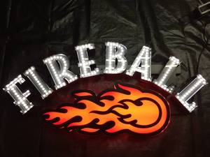 lot 166 image: Fireball marquee LED