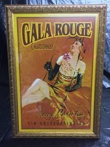 lot 170 image: Gala Rouge Chardonney framed print