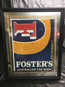 lot 171 image: Fosters Lager mirror. New