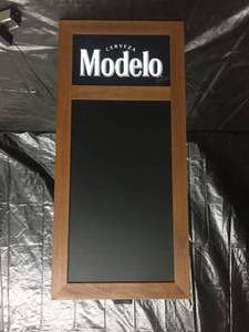 lot 173 image: Modelo chalkboard LED sign, NIB New in Box