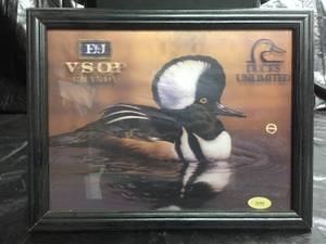 lot 187 image: E & J VSOP Brandy and Ducks Unlimited 2000 Series, lenticular image of duck on mirror