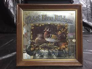 lot 198 image: PBR Pabst Blue Ribbon Wildlife Collection, 1990 Wood Ducks, third in a series, artist Terry Doughty