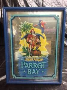 lot 199 image: Captain Morgans Parrot Bay mirror