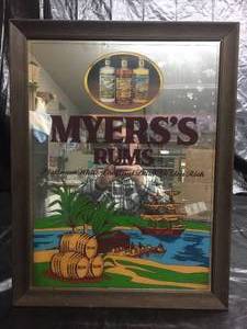 lot 201 image: Myerss Rums mirror
