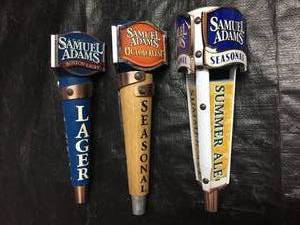 lot 216 image: Lot of 3 Sam Adams tap handles