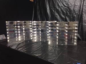 lot 229 image: Lot of 1 acrylic model car display with mirrored back wall