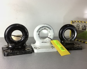 lot 1120 image: Three XL Bolt-On Eyehooks