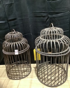 lot 2007 image: Wicker Birdcages