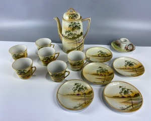 lot 2026 image: Cup & Saucer Set, Teapot