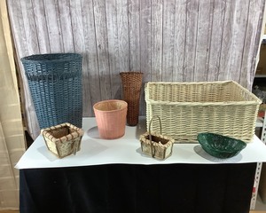 lot 2097 image: Wicker Baskets (Qty 7)
