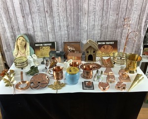 lot 2101 image: Copper Kitchenware, lots of items included