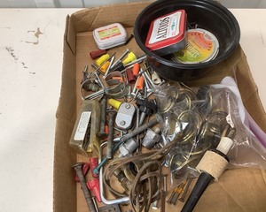 lot 141 image: Assorted Nuts and Bolts and Cabinet Hardware