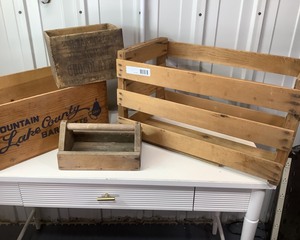 lot 56 image: Assorted Wooden Crates
