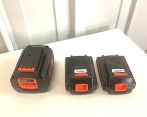 lot 175 image: 3 Black and Decker Rechargeable Batteries