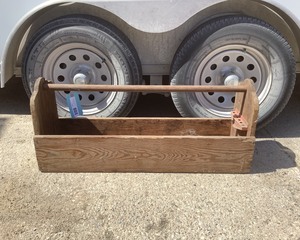 lot 85 image: Old Wood Tool Box