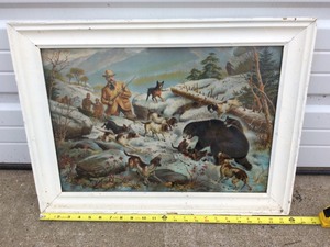 lot 63 image: Hunting picture