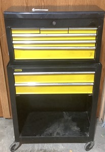 lot 113 image: Black & Yellow Tool Cart