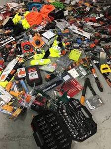 Pallet of Mixed Assorted Tools and Hardware