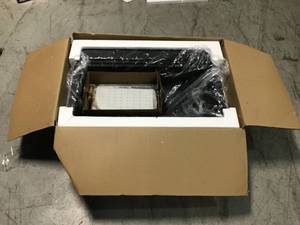 Dual Mount Rustin Granite Workstation 33 in. 1-Hole Single Bowl Kitchen Sink in Black by CMI not used