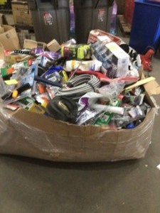 Full Gaylord with miscellaneous units hardware, plumbing and more original customers returns