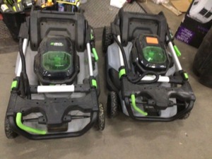 Set of Cordless Lawn Mower 21 Self Propelled Tool Only LM2100SP customers returns various conditions no bag, batteries or chargers