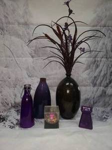 Black & Purple Vases & Jars