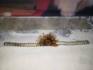Hand Made Hat Band - Horse Hair wFeather Crown