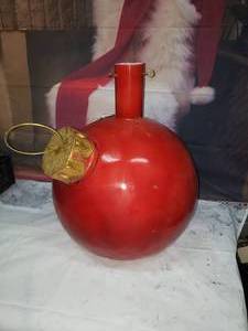 Festive Red Christmas Ornament Tree Stand