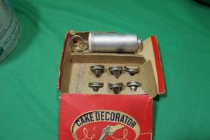 Vintage Lorraine Cake Decorator Set & Wilson Favor Maker