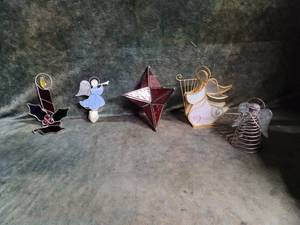 Vintage Stained Glass Christmas Decor