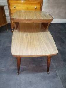 Mid Century Modern 2 Tier End Table
