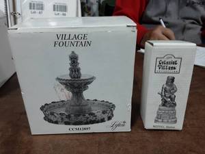 lot 61 image: Village Fountain 1289-7, Statue 1062-3
