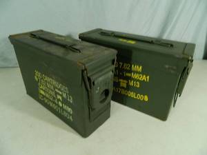 Pair of 30 Cal. US Military Ammo Cans