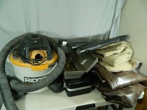 Shop Vac, Moving Blanket, Tarp, Etc