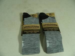 2 New Pair of Lightweight Crew Merino Wool Socks