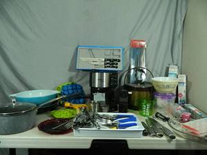 Knives, Silverware, Vintage Pyrex, More