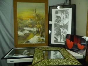 Painting, Art, Mirror