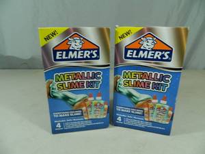 2 New Elmers Metallic Slime Kits