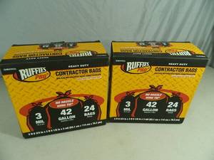 2 Boxes 42 Gallon Contractor Bags