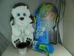New Snow Sleds, Snowman Kit, Etc