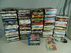 Assorted DVDs and Blu Ray Movies